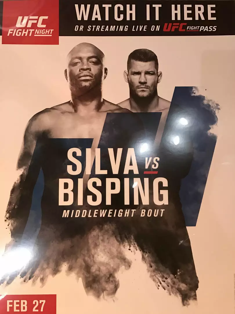 Sold Out Posters UFC Poster Silva Vs. Bisping London Ultimate Fighter 3 Sold Out Posters UFC Poster Silva Vs. Bisping London Ultimate Fighter