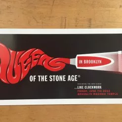 Queens Of The Stone Age - 2013 Kii Arens Poster Brooklyn New York QOTSA