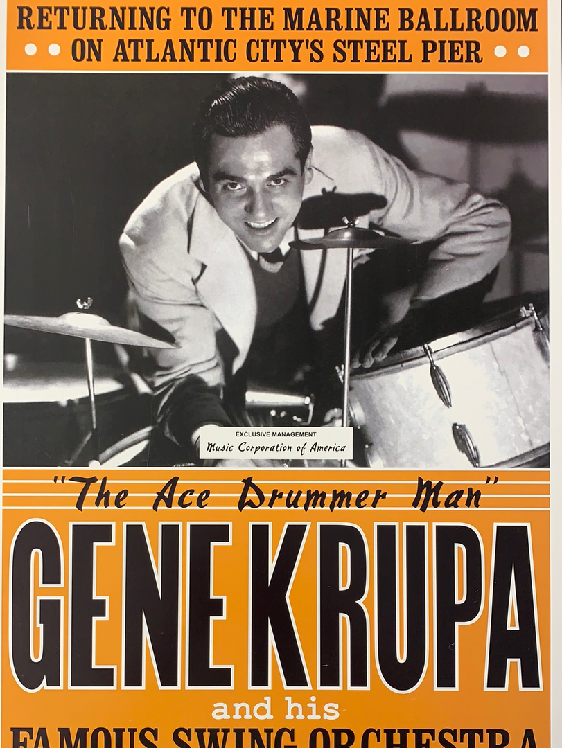 Gig Posters Gene Krupa - 1941 Dennis Loren Repro Poster Atlantic City Swing Jazz 3 Gig Posters Gene Krupa - 1941 Dennis Loren Repro Poster Atlantic City Swing Jazz