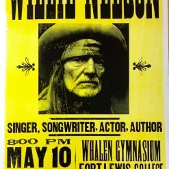 Willie Nelson - 2005 Hatch Show Print 5/10 Poster Durango, CA Gig Posters