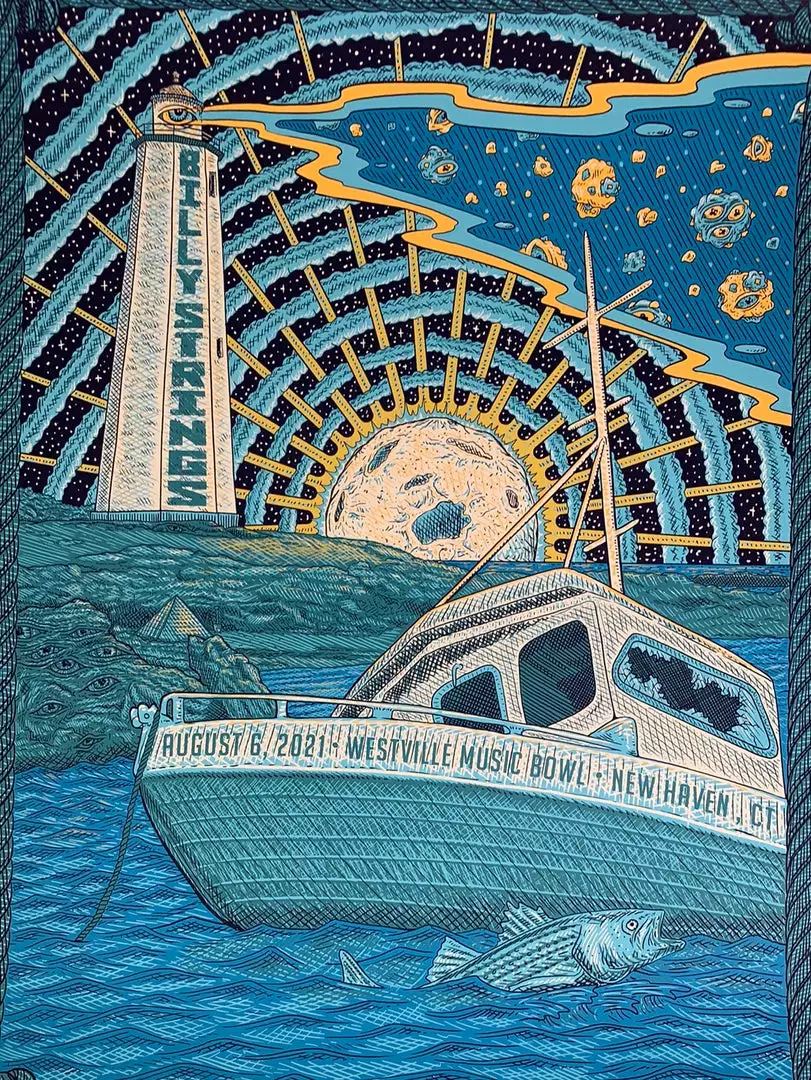 Billy Strings - 2021 Owen Murphy Poster New Haven, CT N1 AP 3 Billy Strings - 2021 Owen Murphy Poster New Haven, CT N1 AP