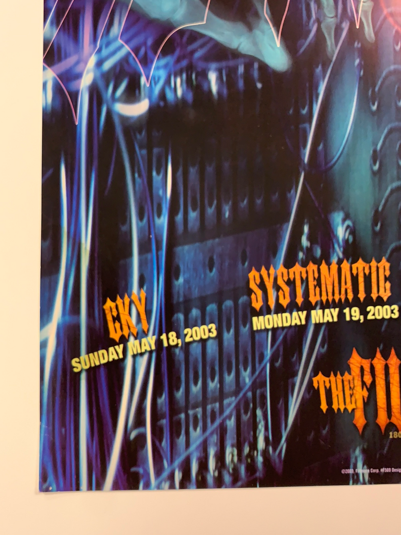Metallica - 2003 Poster Rex Ray Fillmore Auditorium San Fran 1st Gig Posters 8 Metallica - 2003 Poster Rex Ray Fillmore Auditorium San Fran 1st Gig Posters