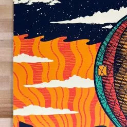 Colorado Dead & Company - 2021 Status Serigraph Poster Red Rocks Morrison, CO