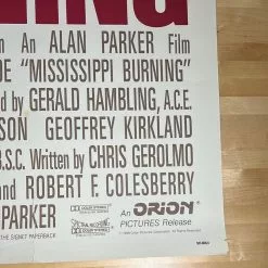 Sold Out Posters Mississippi Burning - 1988 One Sheet Movie Poster Original Vintage 27x40 Movie/TV Posters 13 Sold Out Posters Mississippi Burning - 1988 One Sheet Movie Poster Original Vintage 27x40 Movie/TV Posters
