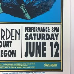 Gig Posters Bob Dylan Paul Simon - 1999 Mark Arminski Poster Portland, OR Rose Garden