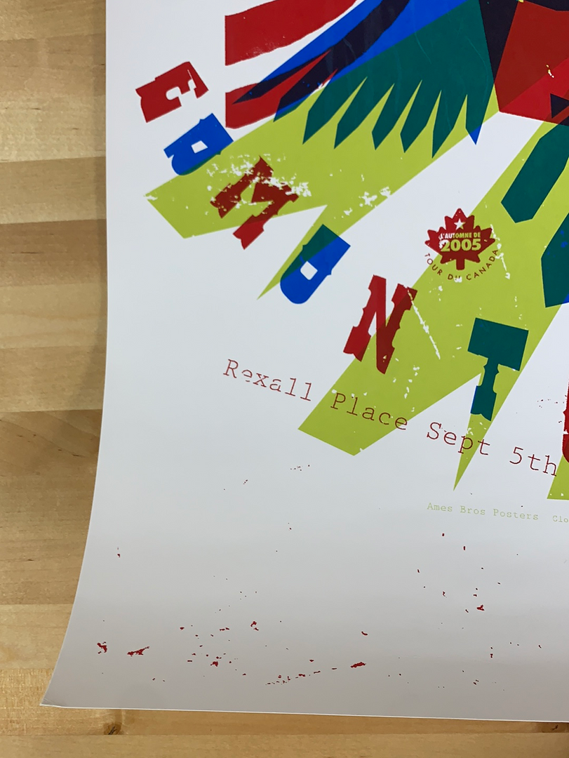 Ames Brothers Gig Posters Pearl Jam - 2005 Ames Design Poster (Damaged) Edmonton, AB, CAN Rexall Place 8 Ames Brothers Gig Posters Pearl Jam - 2005 Ames Design Poster (Damaged) Edmonton, AB, CAN Rexall Place