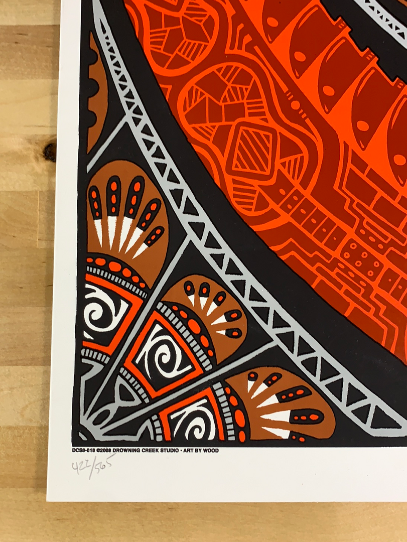 Colorado Widespread Panic - 2008 Jeff Wood Poster Red Rocks Morrison, CO 8 Colorado Widespread Panic - 2008 Jeff Wood Poster Red Rocks Morrison, CO