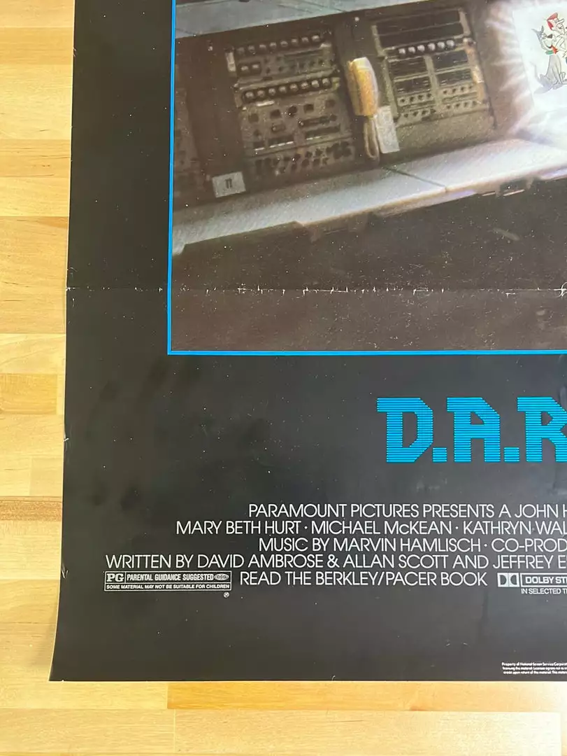 Sold Out Posters D.A.R.Y.L. - 1985 One Sheet Movie Poster Original Vintage 27x40 Movie/TV Posters 8 Sold Out Posters D.A.R.Y.L. - 1985 One Sheet Movie Poster Original Vintage 27x40 Movie/TV Posters