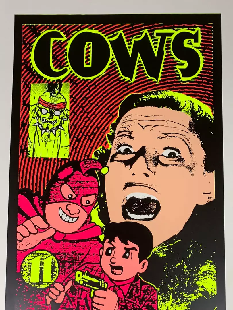 TAZ Cows - 1992 T.A.Z. Poster Los Angeles, CA Roxy 1st Ed Gig Posters 3 TAZ Cows - 1992 T.A.Z. Poster Los Angeles, CA Roxy 1st Ed Gig Posters