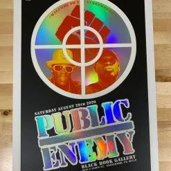 Colorado Public Enemy Variant - 2020 Emek Poster Foil With Date The Terrordome GID, CO