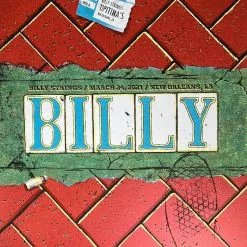 Gig Posters Billy Strings - 2021 Mike Tallman Poster New Orleans, LA 3/24 AP