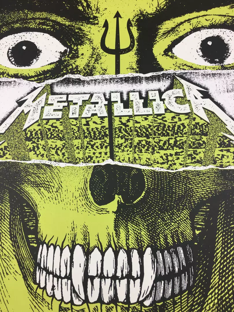 Gig Posters Metallica - 2018 We Three Club Poster Bologna, IT Unipol Arena 4 Gig Posters Metallica - 2018 We Three Club Poster Bologna, IT Unipol Arena