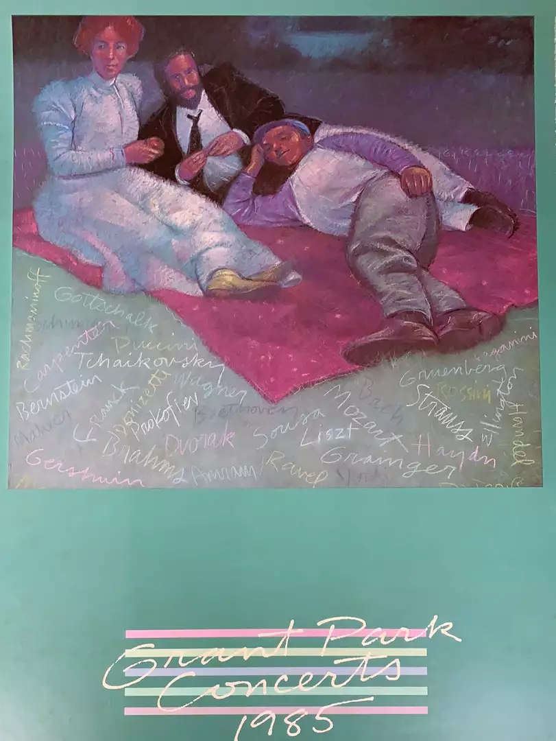 Sold Out Posters Grant Park Concerts - 1985 Lakefront Poster Chicago, IL Original Vintage 3 Sold Out Posters Grant Park Concerts - 1985 Lakefront Poster Chicago, IL Original Vintage