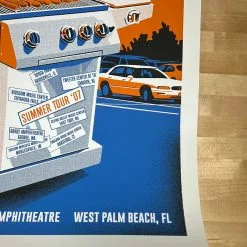 Methane Studios Dave Matthews Band - 2007 Methane Poster West Palm Beach, FL