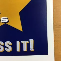 Bob Dylan - 2017 Geoff Gans Poster Chicago Wintrust Arena BLUE 13 Bob Dylan - 2017 Geoff Gans Poster Chicago Wintrust Arena BLUE