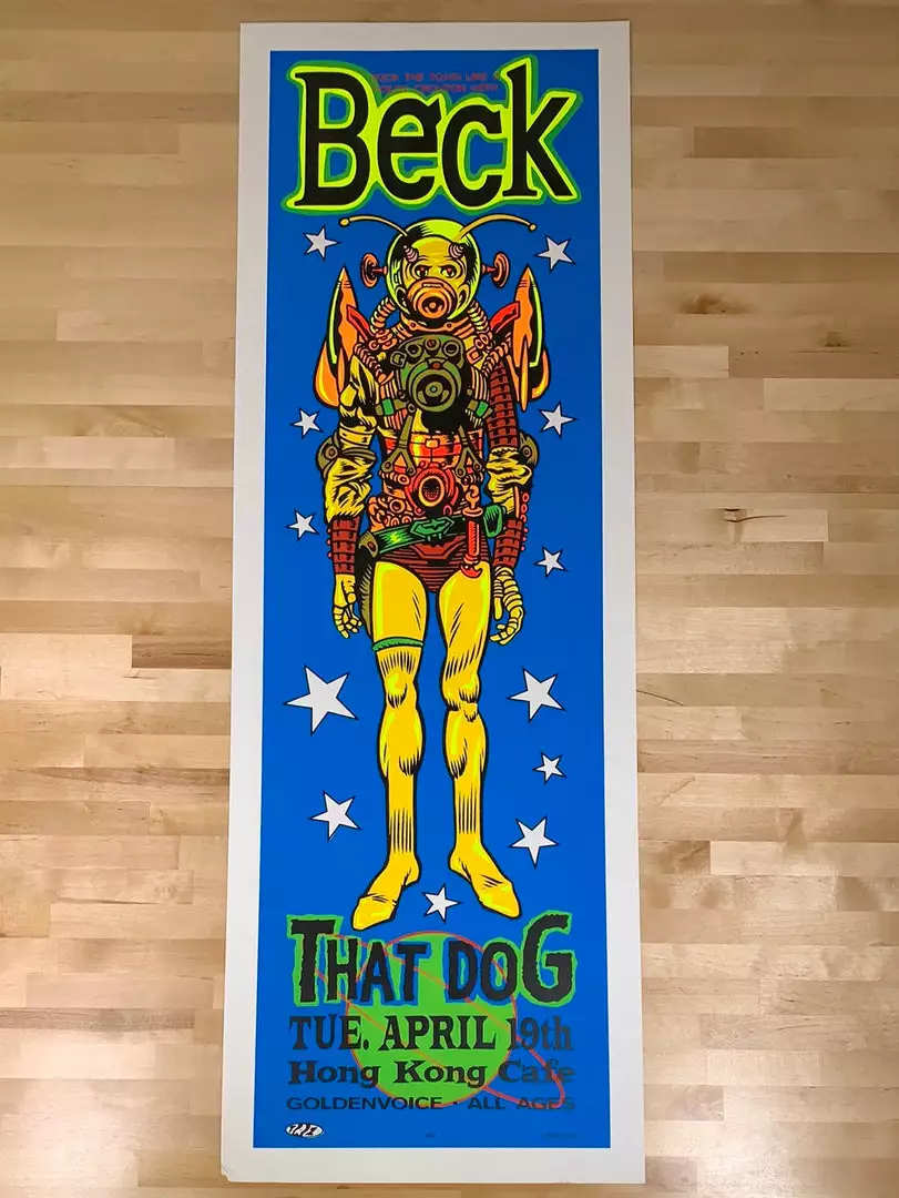 TAZ Beck - 1994 T.A.Z. Poster West Hollywood, CA Troubadour 1st Ed Gig Posters 4 TAZ Beck - 1994 T.A.Z. Poster West Hollywood, CA Troubadour 1st Ed Gig Posters