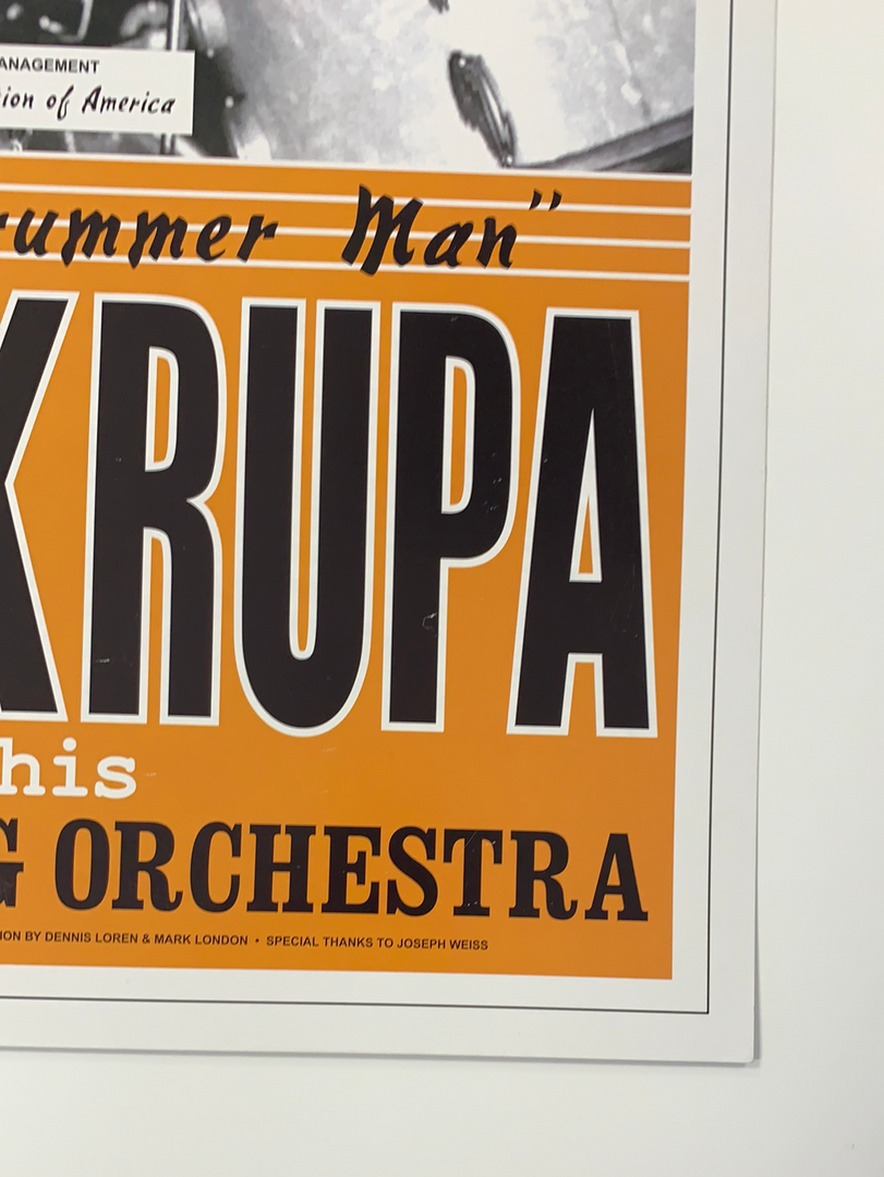 Gig Posters Gene Krupa - 1941 Dennis Loren Repro Poster Atlantic City Swing Jazz 7 Gig Posters Gene Krupa - 1941 Dennis Loren Repro Poster Atlantic City Swing Jazz