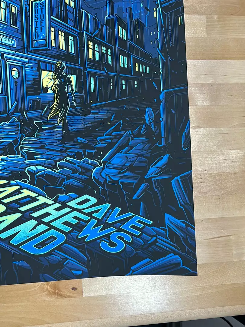 Grey Street - 2022 Dan Mumford Poster Dave Matthews Band (BLUE) 7 Grey Street - 2022 Dan Mumford Poster Dave Matthews Band (BLUE)