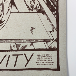 Radioactivity - 2015 Fugscreens Studios Poster Variant Chicago, IL Empty Bottle