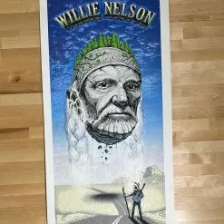 Willie Nelson - 2006 Emek Gan Poster Santa Cruz, CA Catalyst