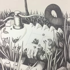 Gig Posters Big'n & The Great Brain - 2013 Justin Santora Poster Belgium Tour