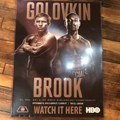 Sold Out Posters Boxing Poster GGG Golovkin Vs. Brook 2016 London
