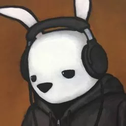 Headphones - Luke Chueh Poster, Limited Edition Art Print S/n 12 Headphones - Luke Chueh Poster, Limited Edition Art Print S/n