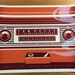 Tom Petty - 2017 Dan Stiles Poster S/N Oklahoma City, OK 40th Anniversary Tour