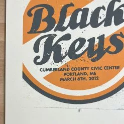 The Black Keys - 2012 John Vogl Poster Portland, ME Gig Posters