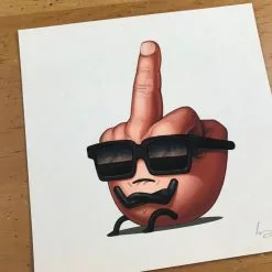MF Dude - 2017 Mike Mitchell Poster Print Middle Finger Art Prints 11 MF Dude - 2017 Mike Mitchell Poster Print Middle Finger Art Prints