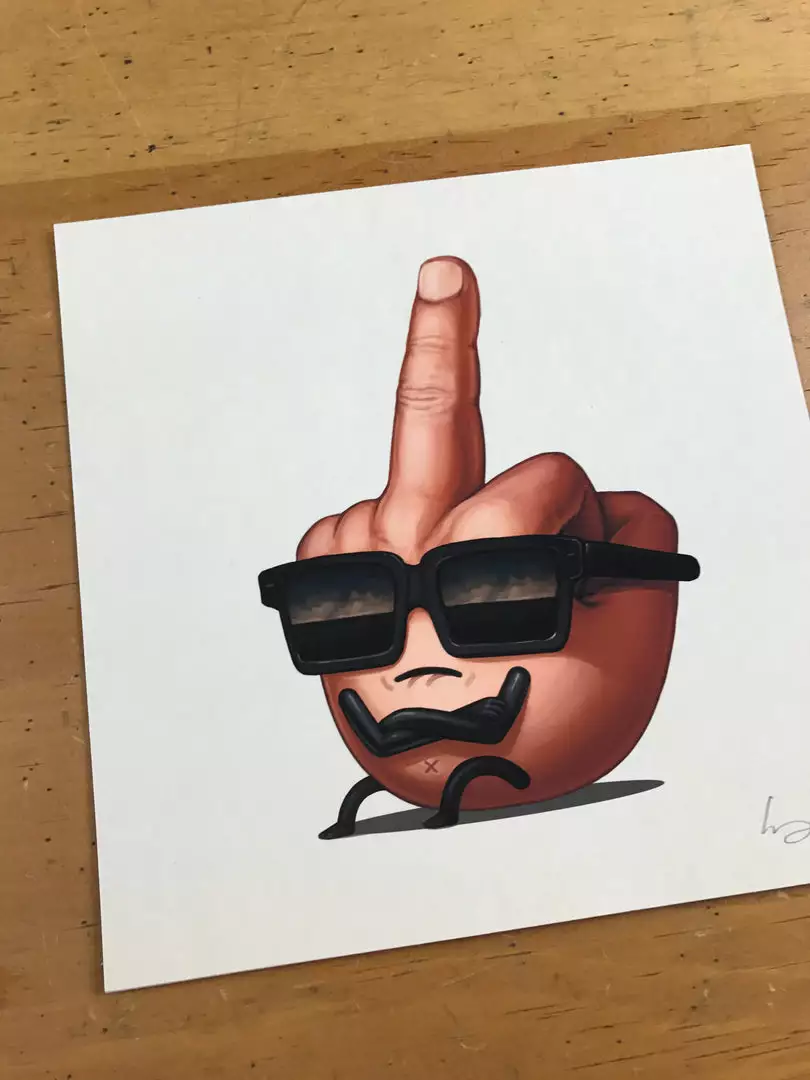MF Dude - 2017 Mike Mitchell Poster Print Middle Finger Art Prints 5 MF Dude - 2017 Mike Mitchell Poster Print Middle Finger Art Prints