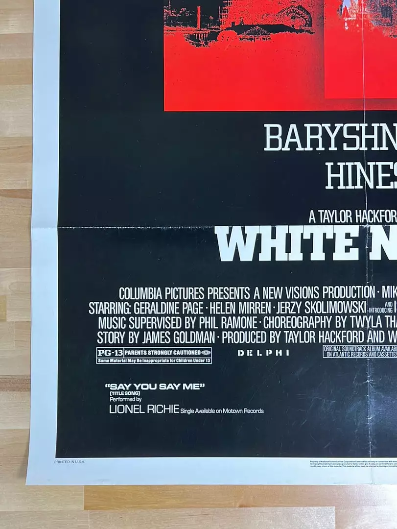 Sold Out Posters Movie/TV Posters White Nights - 1985 One Sheet Movie Poster Original Vintage 27x40 8 Sold Out Posters Movie/TV Posters White Nights - 1985 One Sheet Movie Poster Original Vintage 27x40