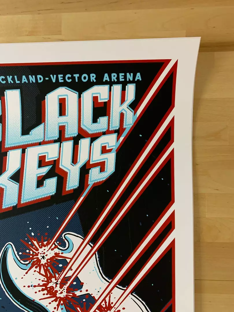 Black Keys - 2012 Blair Sayer Poster Auckland, AUS S/N Gig Posters 6 Black Keys - 2012 Blair Sayer Poster Auckland, AUS S/N Gig Posters