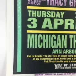 Joan Boaz - 2003 Mark Arminski Poster Ann Arbor, MI Michigan Theatre Gig Posters