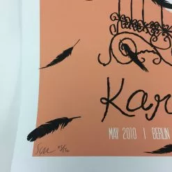 Karen Elson - 2010 Todd Slater Poster European U.S Tour Gig Posters