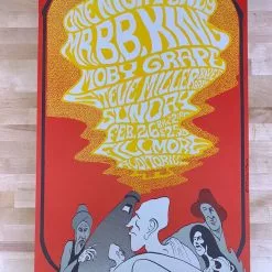 BB King - 1967 John H Myers Poster San Francisco, CA The Fillmore Gig Posters