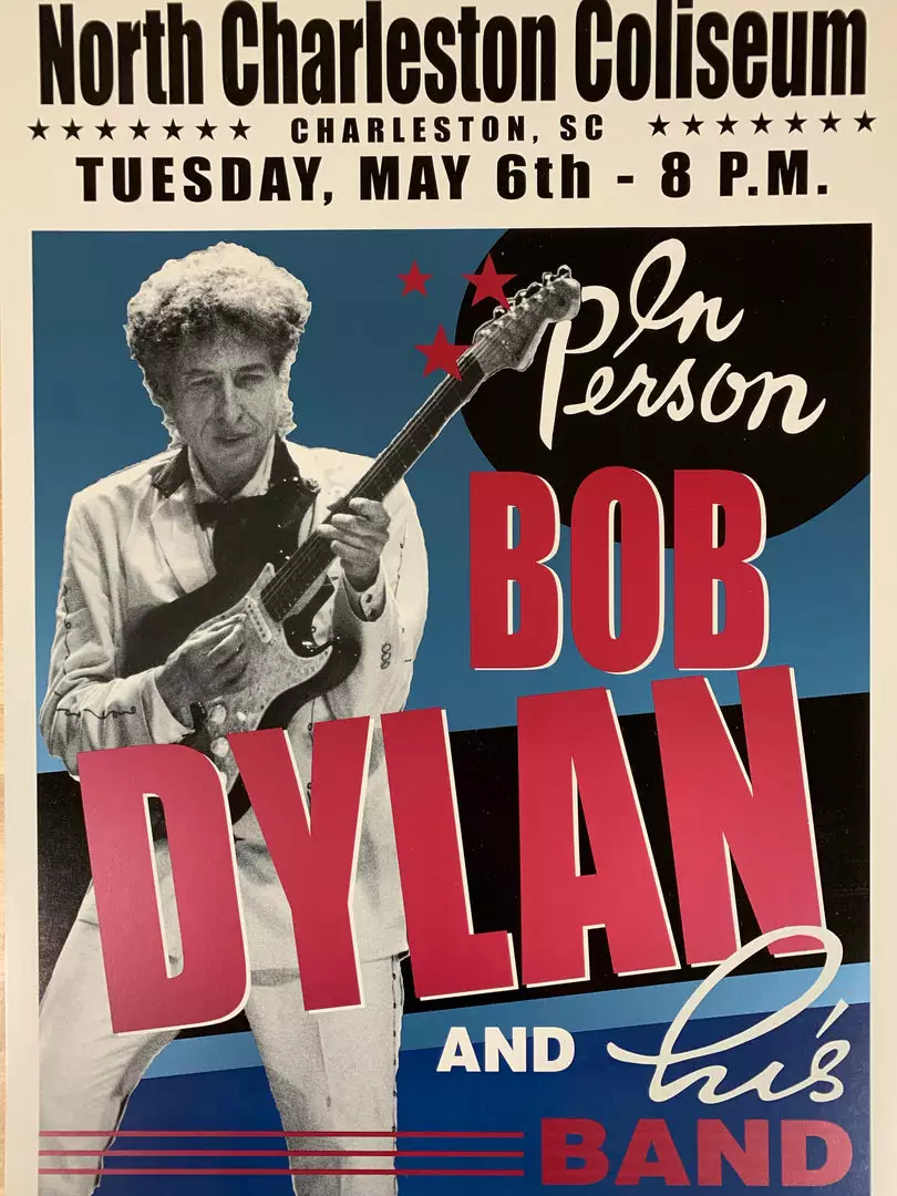 Bob Dylan - 2003 Geoff Gans Poster North Charleston Coliseum 3 Bob Dylan - 2003 Geoff Gans Poster North Charleston Coliseum