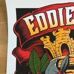 Gig Posters Eddie Vedder - 2014 Brandon Heart Poster Sao Paulo, Brazil Citibank Hall S/N