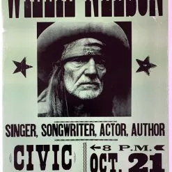 Gig Posters Willie Nelson - 2005 Hatch Show Print 10/21 Poster Muskogee, OK