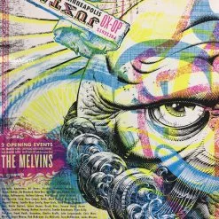 Melvins - 2006 Aesthetic Apparatus Poster Minneapolis, MN OX-OP Juxtapoz Show