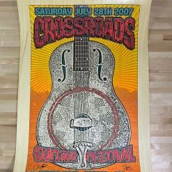 Crossroads Guitar Festival - 2007/2010 Chuck Sperry Poster, Eric Clapton Test Print