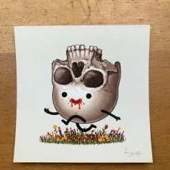 Steve - 2017 Mike Mitchell Skull Poster Print Mikeland