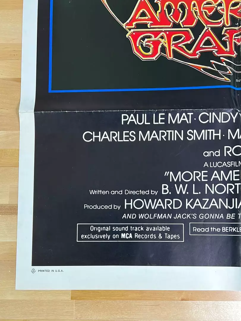 Sold Out Posters Movie/TV Posters More American Graffiti - 1979 Original One Sheet Poster Movie Cinema 8 Sold Out Posters Movie/TV Posters More American Graffiti - 1979 Original One Sheet Poster Movie Cinema