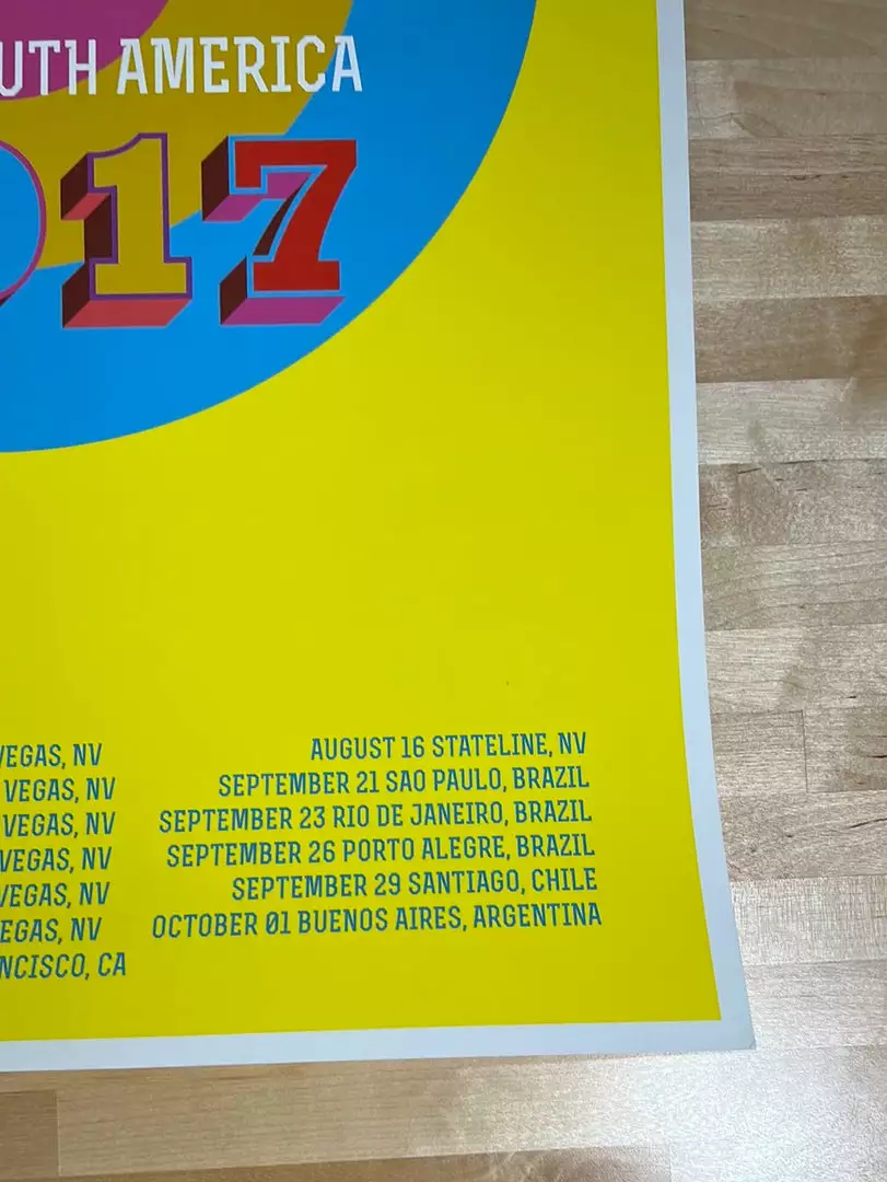 Sold Out Posters Gig Posters The Who - 2017 Poster North & South America Tour Screen Print 7 Sold Out Posters Gig Posters The Who - 2017 Poster North & South America Tour Screen Print