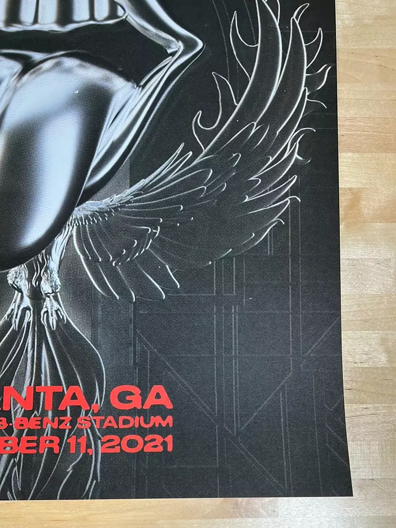 Sold Out Posters Rolling Stones - 2021 Poster No Filter Tour Atlanta, GA 7 Sold Out Posters Rolling Stones - 2021 Poster No Filter Tour Atlanta, GA