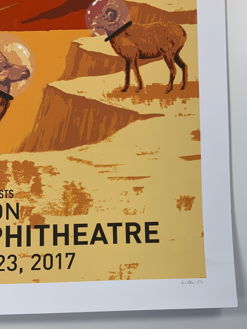 Greensky Bluegrass - 2017 John Vogl Poster Morrison, CO Red Rocks 7 Greensky Bluegrass - 2017 John Vogl Poster Morrison, CO Red Rocks