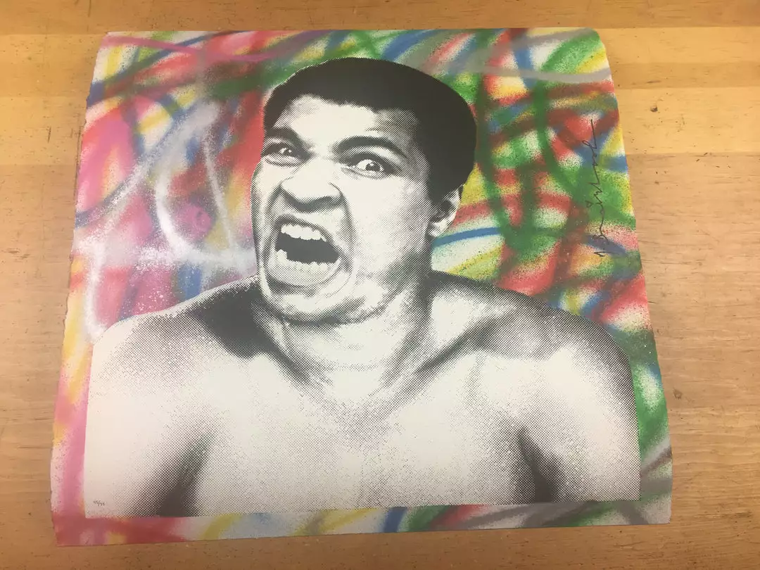Legendary Ali - 2017 Mr. Brainwash Art Print Poster Muhummad, Cassius Clay, Boxi 5 Legendary Ali - 2017 Mr. Brainwash Art Print Poster Muhummad, Cassius Clay, Boxi