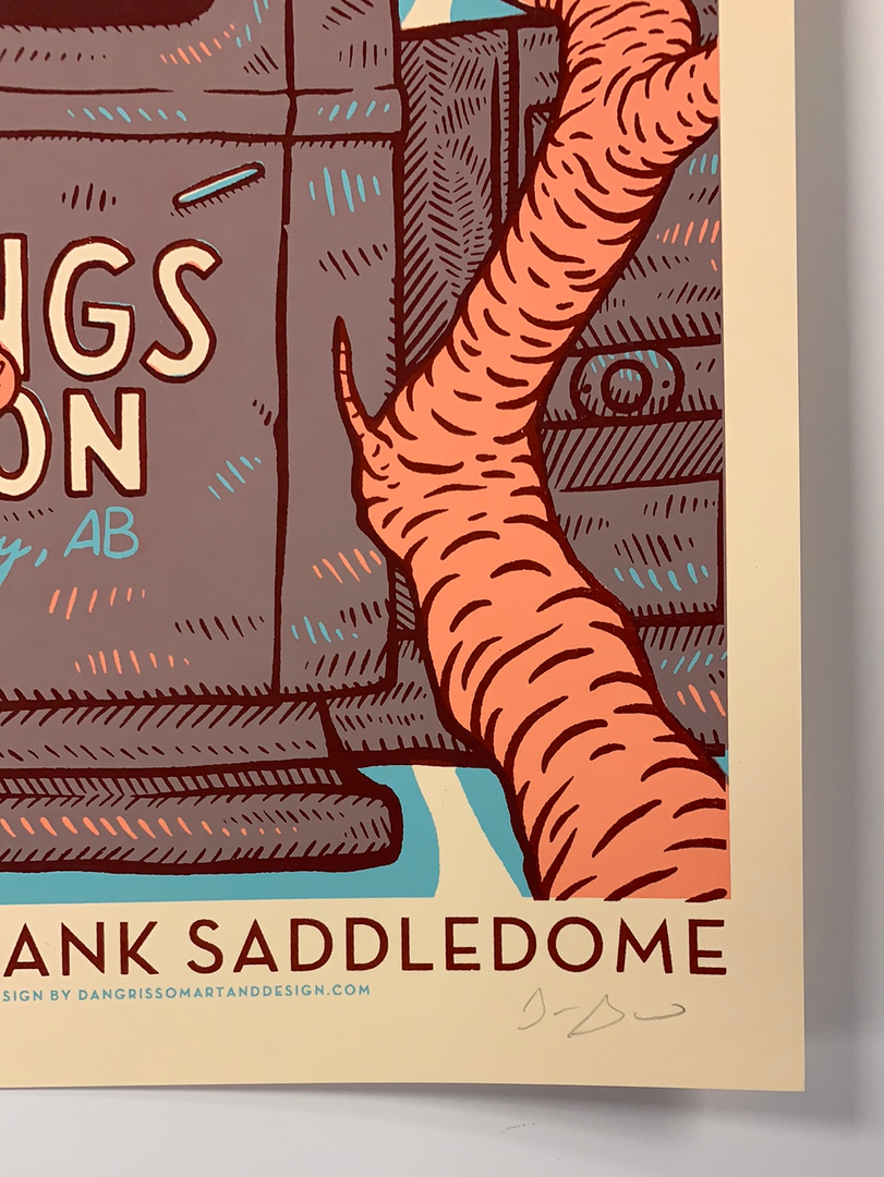 Kings Of Leon - 2017 Dan Grissom Poster Calgary, AB Scotiabank Gig Posters 7 Kings Of Leon - 2017 Dan Grissom Poster Calgary, AB Scotiabank Gig Posters