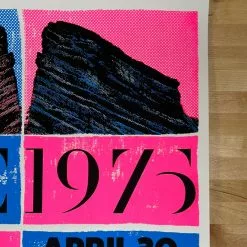 The 1975 - 2019 Brendan Moyles Dorney Poster Red Rocks Morrison, CO
