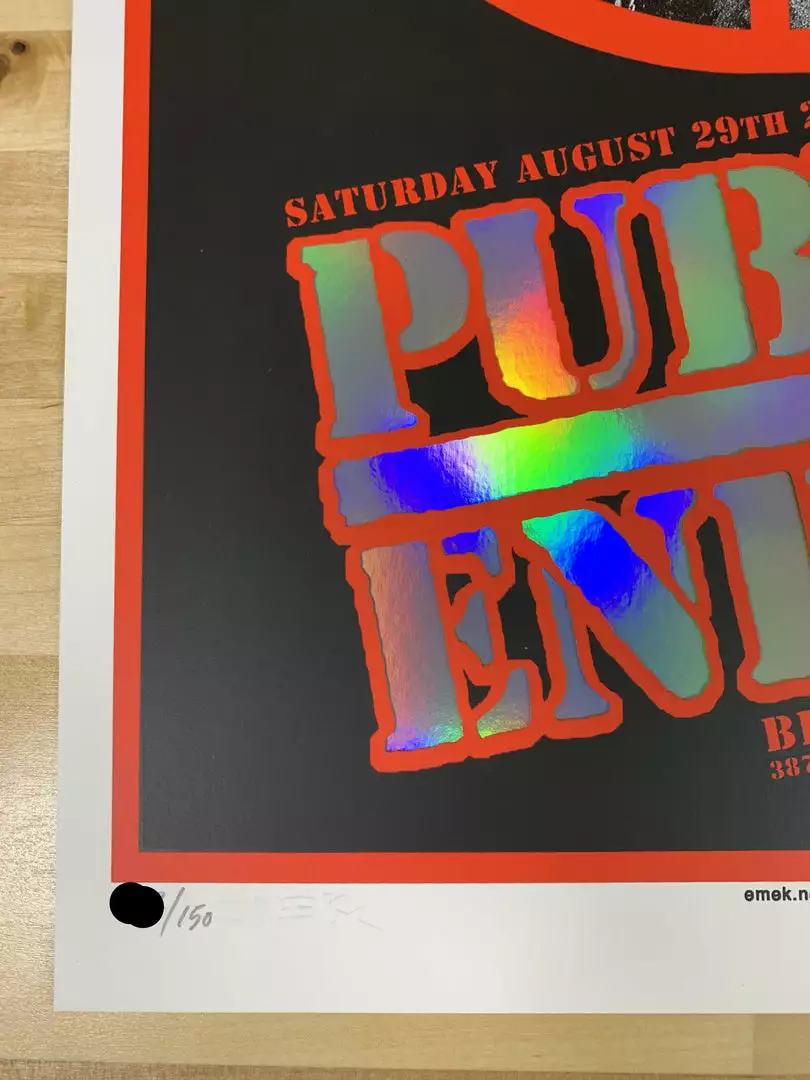 Public Enemy - 2020 Emek Poster Foil With Date The Terrordome, CO Colorado 8 Public Enemy - 2020 Emek Poster Foil With Date The Terrordome, CO Colorado